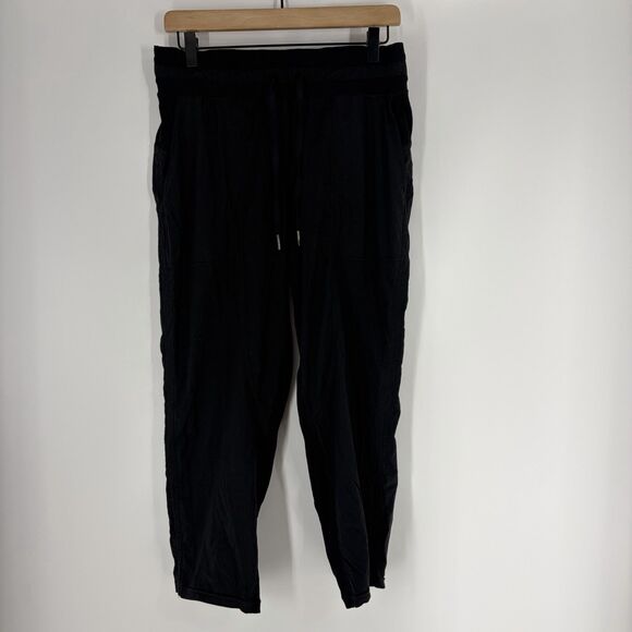 lululemon athletica Pants - Lululemon Dance Studio Pants Size 8 Womens Black Mid Rise Yoga Capri Pull On